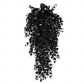 economico Corone di Halloween e Decorazioni Floreali-2/4 mazzi di piante artificiali di Halloween, foglie di eucalipto finte, finte piante verdi in plastica per esterni, per pareti, casa, stanza, patio, interni, mensole, ufficio, decorazioni