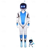 levne Chlapecké kostýmy-Futuristický robot Astrobot Kostým Kombinéza Den STEM cosplay Filmové kostýmy for Pánské Chlapecké Dospělí Dětské předvečer Všech svatých Karneval Světový den knihy Výkon Vzdělávací převlékán