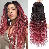 economico Capelli all&#039;uncinetto-Capelli all&#039;uncinetto per donne, locs finti profondi, capelli all&#039;uncinetto perfetti per l&#039;uso quotidiano o per eventi, locs all&#039;uncinetto per donne, locs morbidi, confezioni da 8 da 18 pollici,