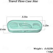 cheap Personal Care &amp; Health-10 Pieces Travel Dental Floss Case-Micro Floss ToothPicks-Portable Flosser Picks Cases Contains Floss Stick 100 Count Sealed Storage for Teeth Cleaning