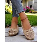 economico Slip-ons e mocassini da donna-mocassini da guida pieghevoli da donna: mocassini in morbida pelle con suole flessibili per il relax in giardino, il relax in veranda e l&#039;uso quotidiano
