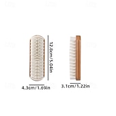abordables Les fournitures de nettoyage-Brosse de nettoyage en daim pour chaussures et bottes, outil de nettoyage en cuir nubuck avec gomme, brosse à chaussures pour daim, rafraîchisseur de sac et de chaussures