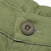economico All&amp;#39;aperto-Per uomo Pantaloncini cargo Shorts Pantaloncini Estivi Multi-tasche Tasca con Patta Semplice Comodità Indossabile Lunghezza al ginocchio All&#039;aperto Sport Quotidiano Moda Casual Verde Cachi