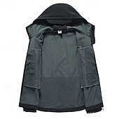 economico Softshell, pile e giacche da escursionismo-Per donna Giacca da esterno Cappotto invernale Giacca in pile da escursionismo Inverno All&#039;aperto Termico Antivento Giacca in Pile Invernale Nero Mimetico Marrone Verde Cachi