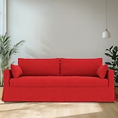 preiswerte Sofabezug-Sofabezug passend für Hyltarp-Sofa, einfarbig, gesteppte Polyester-Schonbezüge