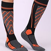 abordables Accesorios para deportes y aire libre-1 Par Hombre Mujer calcetines de lana merino Calcetines de senderismo Calcetines para correr Mantiene abrigado Transpirable Anti ampollas Grueso Invierno Al aire libre Sobre la pantorrilla Retazos