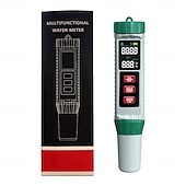 cheap Household Appliances-5-in-1 Digital Water Quality Tester High Precision Ph Tds Ec Salinity Temperature Measurement With Led Display Easy To Clean For Fish Tanks And Ponds