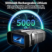 economico Telemetri e telescopi-Binocolo per birdwatching, binocolo transfrontaliero, visione notturna, zoom 4k 16x, raffica a infrarossi, foto e video HD