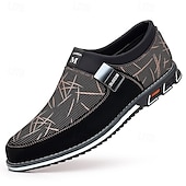 cheap Men&#039;s Slip-ons &amp; Loafers-Men&#039;s Black Mesh Slip-On Casual Shoes with Star Pattern – Lightweight Streetwear Shoes for Travel, Urban Walks &amp; Weekend Outings