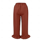 billiga Raka byxor-Dam EU / US-storlek caprishorts Mode Ledigt Kapris Naturlig Solid färg Plisserad Ficka Trendig Mateial som andas Bekväm Sport Microelastisk Ledigt Dagliga kläder Vin Svart Vit Grön Vår, Höst, Vinter