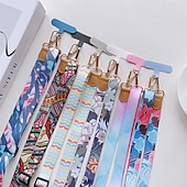 お買い得  その他のスマホケース-新しい調節可能な携帯電話ストラップ、長いクロスボディストラップ、バック可能なショルダーストラップ、吊り下げチェーン、レトロパターンの吊り下げネック、幅広の布ストラップ