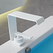 economico Rubinetti per lavandino bagno-Rubinetto per lavabo - Cascata Galvanizzato Set centrale Monocomando un foroBath Taps
