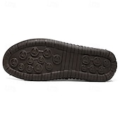 Χαμηλού Κόστους Ανδρικά Sneakers-Ανδρικά καφέ slip-on παπούτσια με ραφές σε αντίθεση, μαλακή εσωτερική σόλα και ανθεκτική σόλα από καουτσούκ για casual ρούχα γραφείου, καθημερινές μετακινήσεις και χαλάρωση το Σαββατοκύριακο.