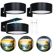economico luce dell&#039;armadio-luci per quadri da parete, luci magnetiche a batteria per poster con 3 temperature di colore &amp;12 luci da parete RGB con timer dimmerabile e telecomando, per pittura, decorazione per cornice espositiva
