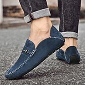 abordables Chaussures sans lacets &amp; mocassins-Mocassins en daim beige pour hommes avec boucle, légers et flexibles, parfaits pour une tenue de bureau décontractée, des soirées sociales et des journées de détente