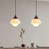 billige Pendellys-Nordisk moderne pendellampe i alabastermarmor, minimalistisk eleganse