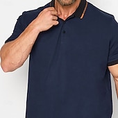 cheap Men's Plus Size Polo-Men's Plus Size Polo Shirt Big and Tall Graphic Prints Turndown Print Short Sleeve Spring &amp; Summer Sports Fashion Streetwear Designer Outdoor Street Tops