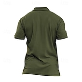 halpa Rento-Miesten Button Up Polos Kausaliteetti Nappi Classic Lyhythihainen Perus Yhtenäinen väri Napit Kesä Musta Valkoinen Viininpunainen Laivaston sininen Apila Khaki Button Up Polos