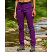 voordelige Bodems-Dames Wandelbroek wandelbroek Buiten Normale pasvorm waterdicht Sneldrogend Lichtgewicht Ademend Broeken / Regenbroek / Overbroek Zak Zwart Paars Kamperen&amp;Wandelen Golf Hardlopen S M L XL