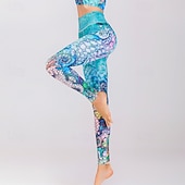 cheap Graphic Leggings-Women's Slacks Leggings Cozy Leggings Streetwear Casual Full Length Natural Flower Elastic Waist Print Comfy Outdoor Comfortable Vacation Weekend Wine Black White Pink Fall Regular Fit