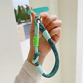 halpa Muut puhelinkotelot-uusi muodikas unisex dopamiinin värinen matkapuhelimen lyhyt köysi rannehihnalla, tukeva ja katoamaton matkapuhelimen roikkuva köysi