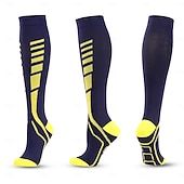 cheap Personal Care &amp; Health-3 Pairs Compression Socks, Multi-Color Outdoor Running High Tube Pressure Socks, Athletic Performance Socks for Cross-Border Sale