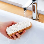 abordables Les fournitures de nettoyage-Brosse de nettoyage en daim pour chaussures et bottes, outil de nettoyage en cuir nubuck avec gomme, brosse à chaussures pour daim, rafraîchisseur de sac et de chaussures