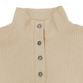 baratos Suéteres básicos-Homens Moletom Moletom Polo Preto Branco Verde Tropa Cáqui Cinzento Colarinho Clerical Tecido Desportos e Ar livre Casual Diário Roupa de rua Legal Roupa de Esporte Primavera &amp; Outono Roupa Moletons