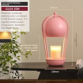 economico lampada da comodino-Lampada scaldacandele, scaldacera ishphso con timer &amp;Lampada dimmerabile a forma di fiore di giglio bianco, ideale per l&#039;ufficio domestico, estetica moderna, contemporanea, anniversario &amp;regalo di