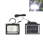abordables Appliques d&#039;extérieur-Lampe solaire d&#039;extérieur 190 LED avec détecteur de mouvement, 3 modes d&#039;éclairage, à clipser, double panneau solaire, éclairage de sécurité pour jardin, 1 pièce