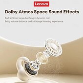 cheap TWS True Wireless Headphones-Origina Lenovo LP25 Bluetooth V5.4 Earphones Multi-function Ear-clip Design Headphones Fast Charging with Type-C Port Earbuds