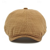 levne Pánské klobouky-Pánské PLacatá čepice Klobouk Ascot Novinářský klobouk Černá Světle zelená Polyester Módní Na běžné nošení ulice Denní Pléd Nastavitelná Proti sluci Prodyšné