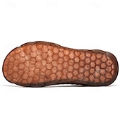 billige Utendørs sandaler-Brune utendørssandaler for menn – fasjonable lette sandaler med justerbare stropper for sommerens fotturer, strandturer og uformell friluftsliv