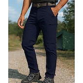 abordables Bas-Homme Pantalons d&#039;Extérieur Pantalons Cargo Pantalons Convertibles à Fermeture Éclair Extérieur Coupe régulière Imperméable Respirant Séchage Rapide Léger Pantalons Taille Élastique Noir Vert Véronèse
