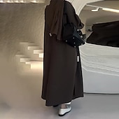 preiswerte Wintermäntel-Damen Mantel Warm Bequem Knöpfe Tasche Mode Süß Einfach Straße Täglich Alltagstauglich Wochenende Einreihig Lang Umlegekragen Normale Passform Langarm Oberbekleidung Kaffee Herbst Winter