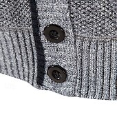 billige cardigangenser for menn-Herre Genser Cardigan Genser Riflet Strikke Vanlige topper Strikket عادي V-hals Moderne Moderne Fritid Avslappet Dagligdagstøy Klær Vår &amp; Vinter Vinrød Blå M L XL