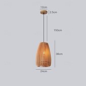 billige Pendellys-nicro ny ankomst nordisk stil nattlamper minimalistisk design økologisk kokong resirkulert hjemdekorasjon trelysekrone