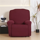 baratos Cobertura de Sofa-Conjunto de capa elástica para sofá de 4 peças - capas funcionais para proteção de móveis de sala de estar