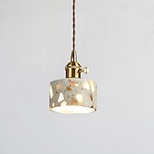 cheap Pendant Lights-Wabi-Sabi Terrazzo Pendant Light, Hotel Bedroom Retro Walnut &amp; Stone Lamp