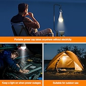 cheap Home Appliances-LED Lamp Dimmable Multicolour RGB Light Bulb 2000 mah Rechargeable Bulb A65 Light Smart Remote Control Home Decor Outdoor Activities and Camping