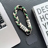 levne Ostatní pouzdra-nové módní zlaté drátěné tkané lano pro mobilní telefon s krátkým lanem, univerzální a všestranné krátké lano, ruční krátké lano, proti ztracení