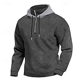 billige grunnleggende hettegensere for menn-Herre Hattetrøje Hettegenser med glidelås Aprikos Svart Hvit Vin Rød Med hette عادي Sport &amp; Utendørs Daglig Ferie Polyester Gatemote Grunnleggende Fritid Vinter Høst Klær Gensere Gensere Langermet