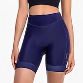 billiga Byxor, shorts och kjolar för kvinnor-Arsuxeo Dam Ensfärgat Cykelvägshorts Undershorts till cykling Cykelbyxor Cykel Shorts Trikåer Formpassad Bergscykling Vägcykling sporter Svettavvisande Bekväm Skyddande Elastisk Svart Mörkblå Kläder