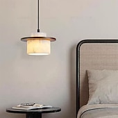 cheap Pendant Lights-Natural Stone Wood Pendant Lamp, Nordic Wabi Sabi for Kitchen/Dining/Bedside