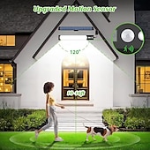 voordelige Wandverlichting buiten-316led buitenzonnestraatverlichting met 3 meter kabel, led split landschap patio tuinverlichting met afstandsbediening, camping buitenzonneschijnwerper, zonne-energie, USB-oplaadbaar, 1 stuk