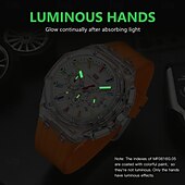 halpa Kvartsikellot-MINI FOCUS Miesten Kvartsikello ylellinen suuri kellotaulu liiketoimintakello luminoiva kalenteri päivämäärä viikko vedenkestävä silikonigelipohjainen kello