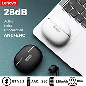 baratos Auscultadores TWS True Wireless-Fones de ouvido anc lenovo xt98 bluetooth v5.2, fones de ouvido sem fio verdadeiros com cancelamento de ruído ativo de 28 dB, fones de ouvido esportivos com microfone e cancelamento de chamadas