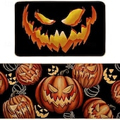olcso Halloween hálószoba-halloweeni konyhaszőnyegek, 2 db konyhaszőnyeg, párnázott, fáradtsággátló konyhaszőnyegek padlóra, csúszásmentes álló asztali szőnyeg, vízálló konyhaszőnyeg-készlet konyhába, padlóra, irodába