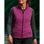 preiswerte Westen-Damen Wanderweste Ärmellos Weste Außen Thermowarm Leicht Winter Reißverschluss Polyester Rot Himmelblau Purpur Jagd Angeln Klettern