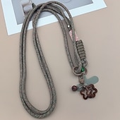 economico Lanyards e cinturini da polso per telefono-Nuovo telefono cellulare con ciondolo a forma di cartone animato, corda per appendere tracolla regolabile, etichetta stampata da donna, corda per appendere all&#039;aperto, viaggio, arrampicata, corda